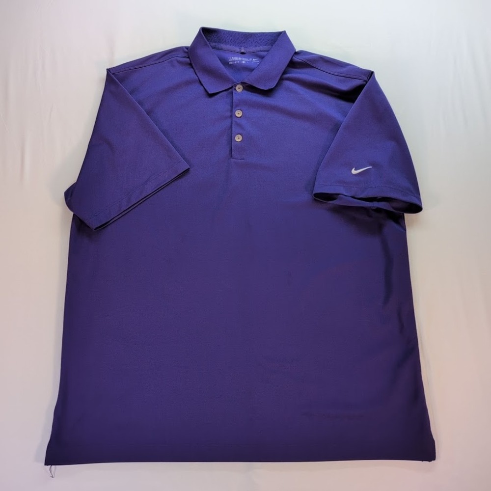 Nike Golf Dri-FIT Mens Purple Short Sleeve Polo Shirt Standard Fit XLarge